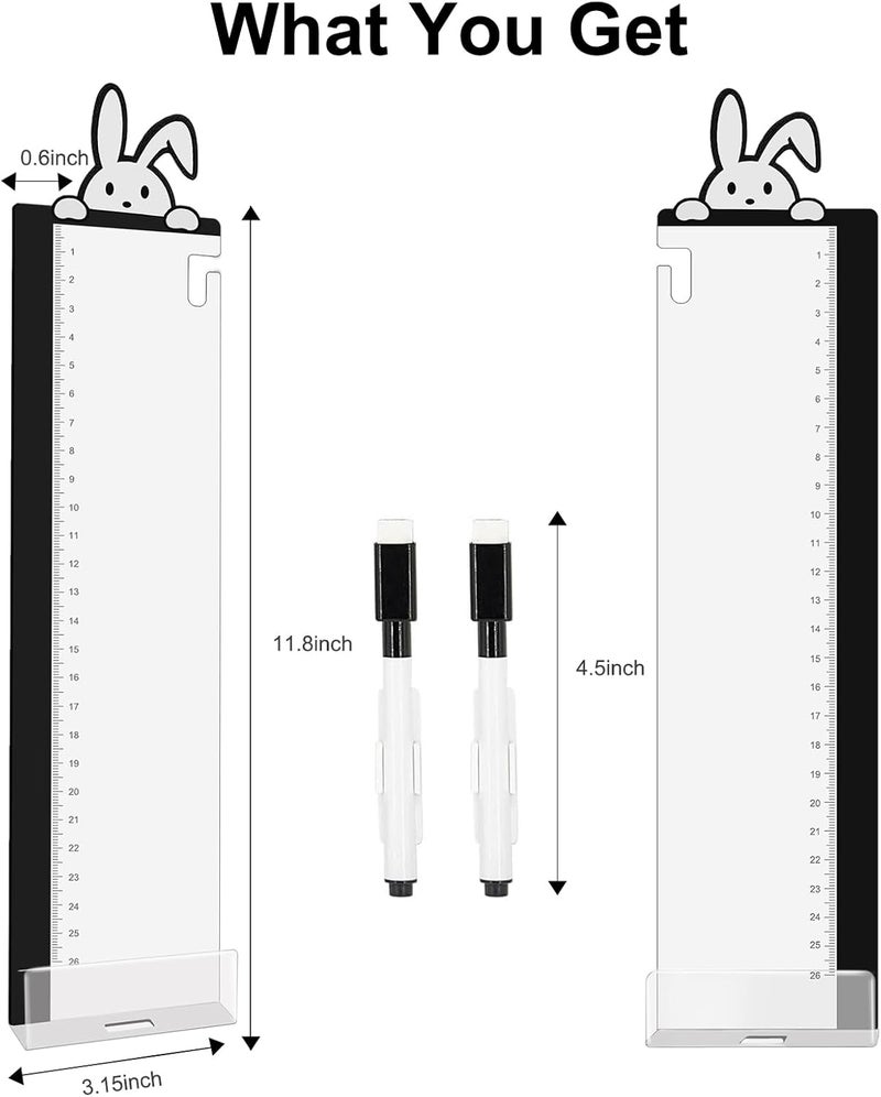 Zcxbeh Office Desk Accessories 2pcs Multifunction Computer Monitor Memo Board - Office Supplies for Women Men Computer Sticky Note Holder Home Decor (Rabbit Monitor Memo Board with Clip) - Image 2